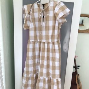 Who What Wear checked dress